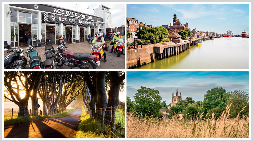 The 50 greatest UK drives: Bourne in the East-Midlands, Norfolk Broads and Great Yarmouth, County Antrim's Dark Hedges, and Maidenhead to London